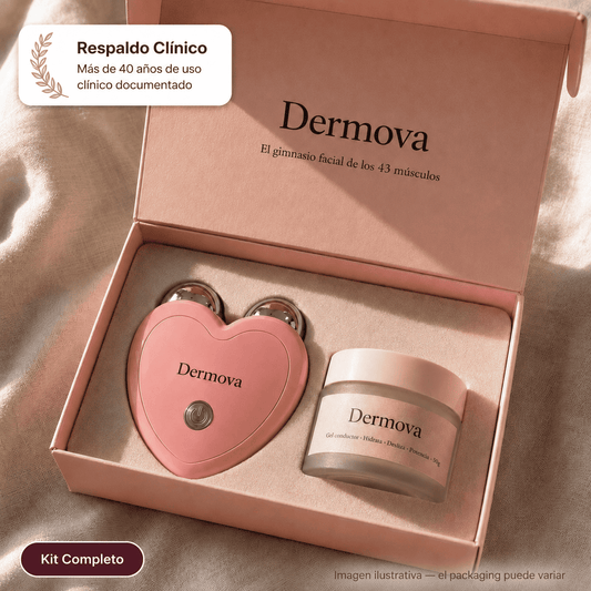 Dermova · Dispositivo de Lifting Facial Microcorriente + Gel Conductor 50ml