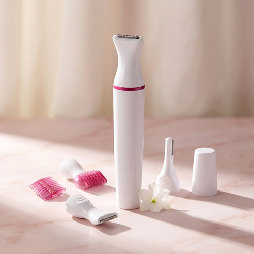 Rasuradora Facial 5 en 1 — Cara ejercitada, piel perfecta. Sin vellos